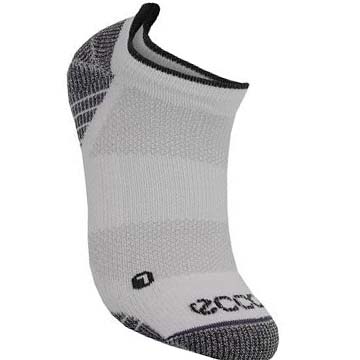 Men's Ecco Golf Low-cut Socks White | SG 839YXF